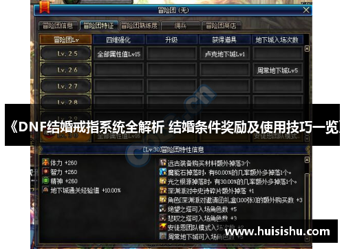 《DNF结婚戒指系统全解析 结婚条件奖励及使用技巧一览》